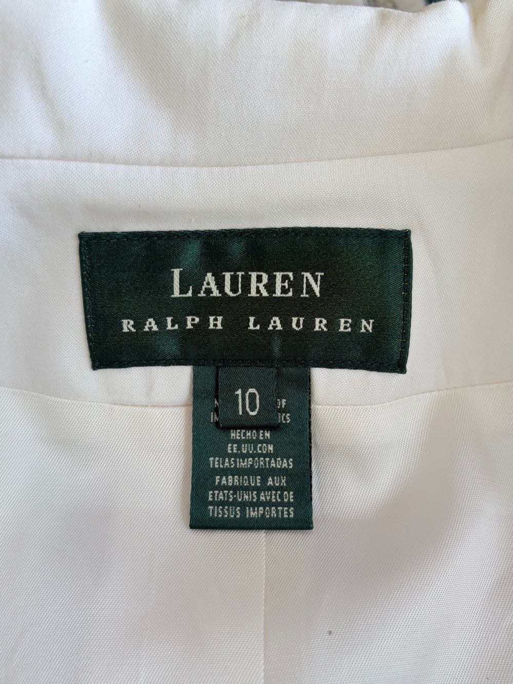 Lauren Ralph Lauren White Tailored Blazer - Picture 5 of 11